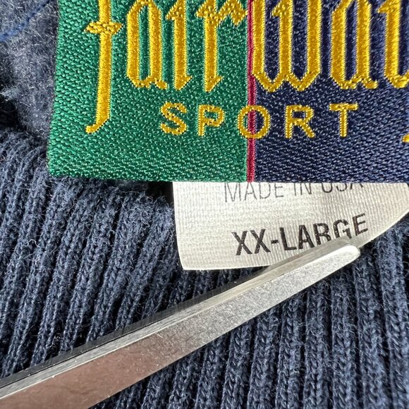 VTG 90s Fairway Steve Stricker Golf Sweatshirt Extra Extra Large Blue Crewneck - Picture 10 of 16